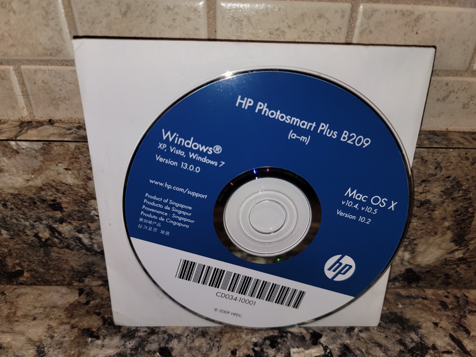 HP Photosmart Plus All-in-one Printer B209a Install Disc only