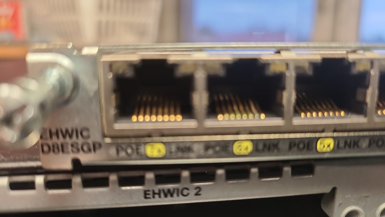 Tested Cisco EHWIC-D-8ESG-P Gigabit EtherSwitch EHWIC Switch - 8 Ports 1Gbps POE