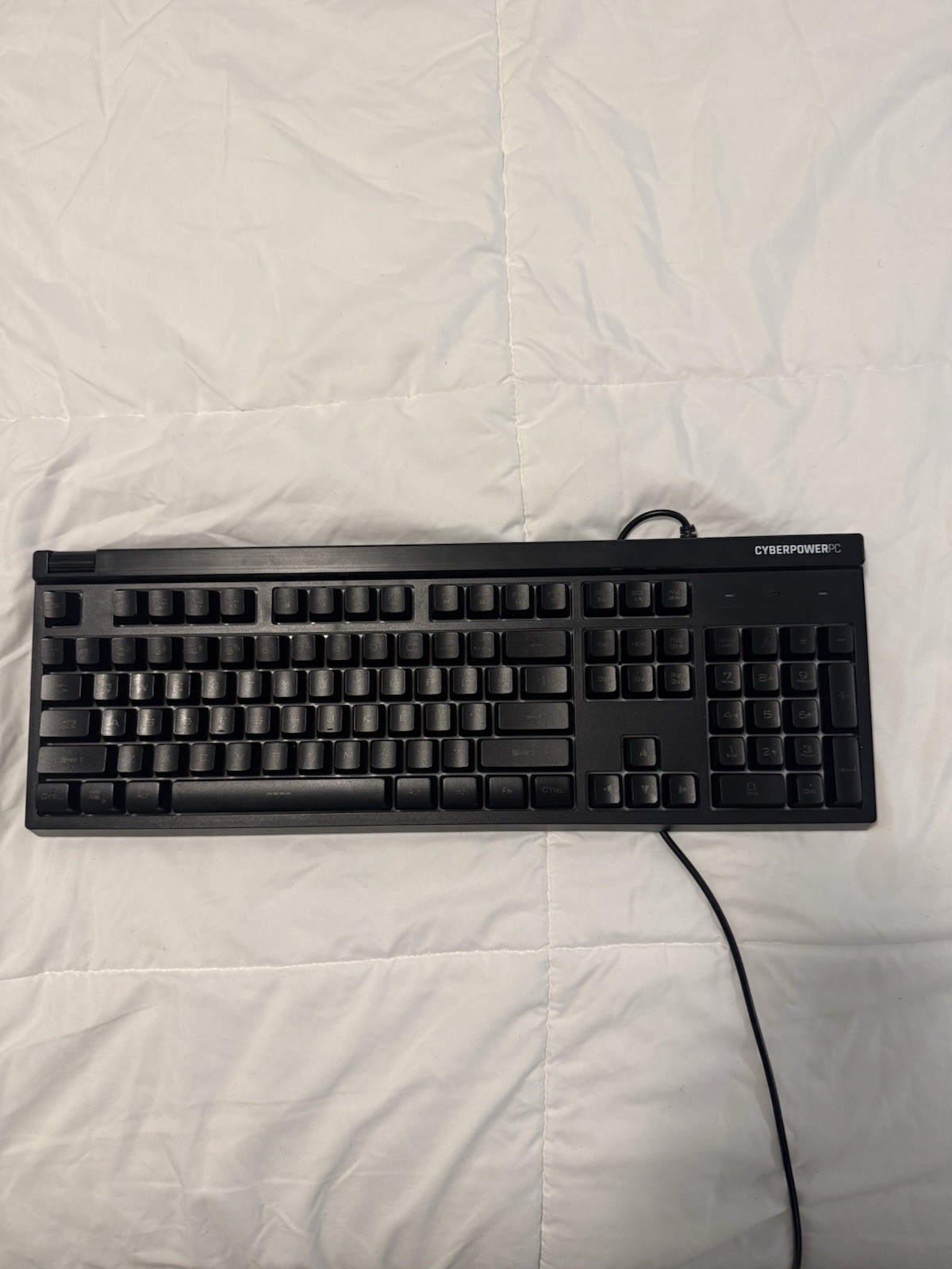 CyberPowerPC NOHI 02 Wired Gaming Keyboard Full Size QWERTY Black Multimedia