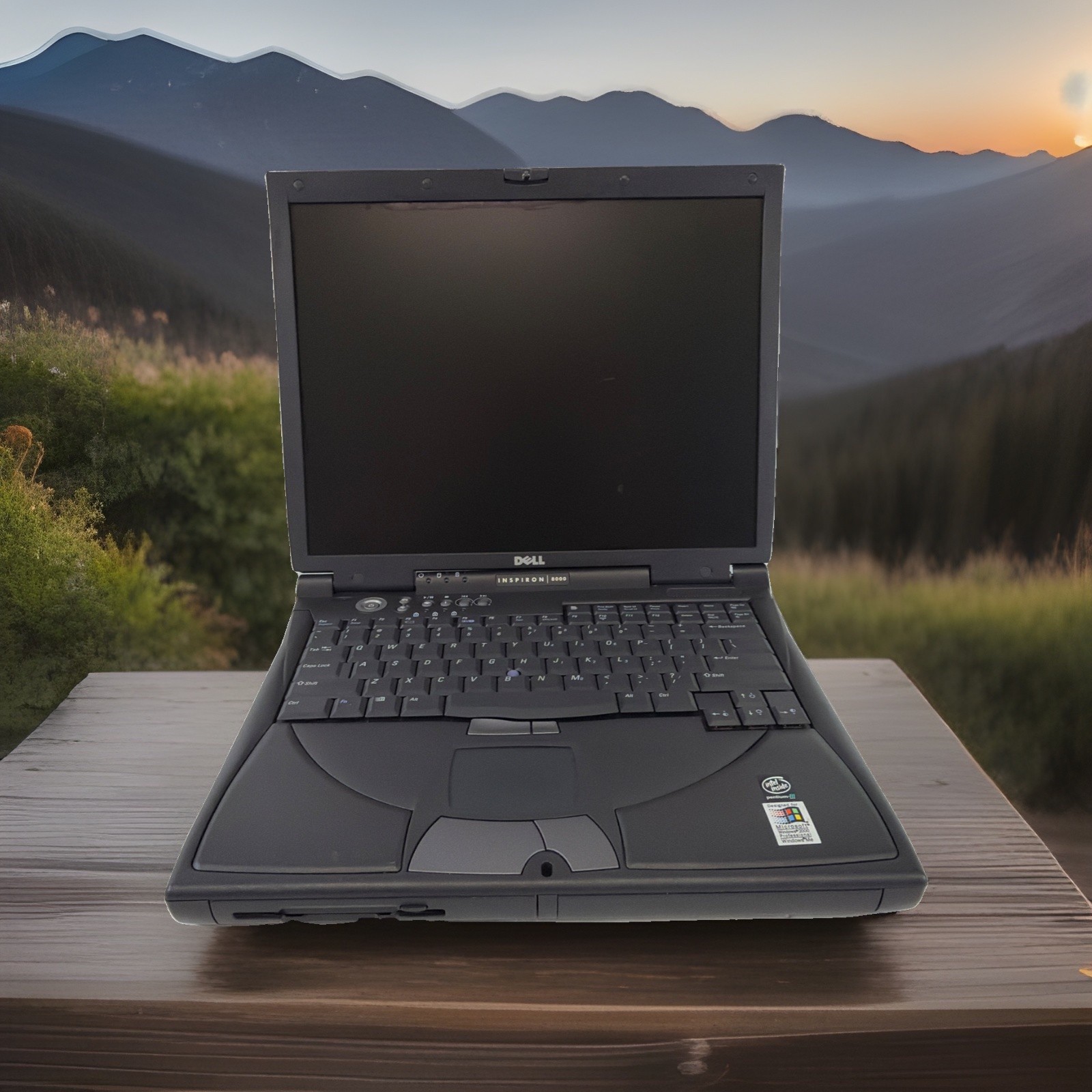 Retro Gaming Dell Inspiron 8000 Intel Pentium III 900MHz 256MB RAM No HDD No OS