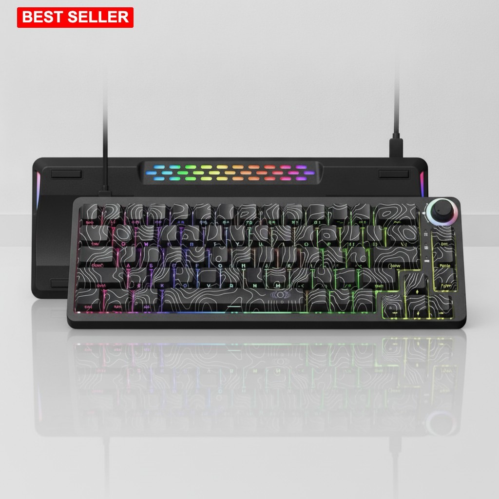 Gaming Keyboard 67 Keys Waterproof Magnetic Switches RGB Backlit Web Software