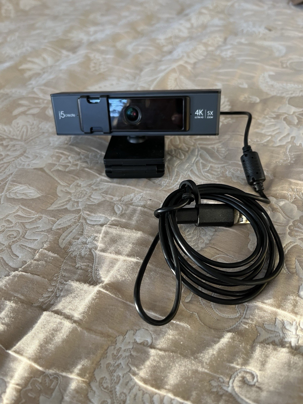 j5create JVCU435 4K Ultra HD Webcam 5X Zoom USB Conference Camera Tested Works 