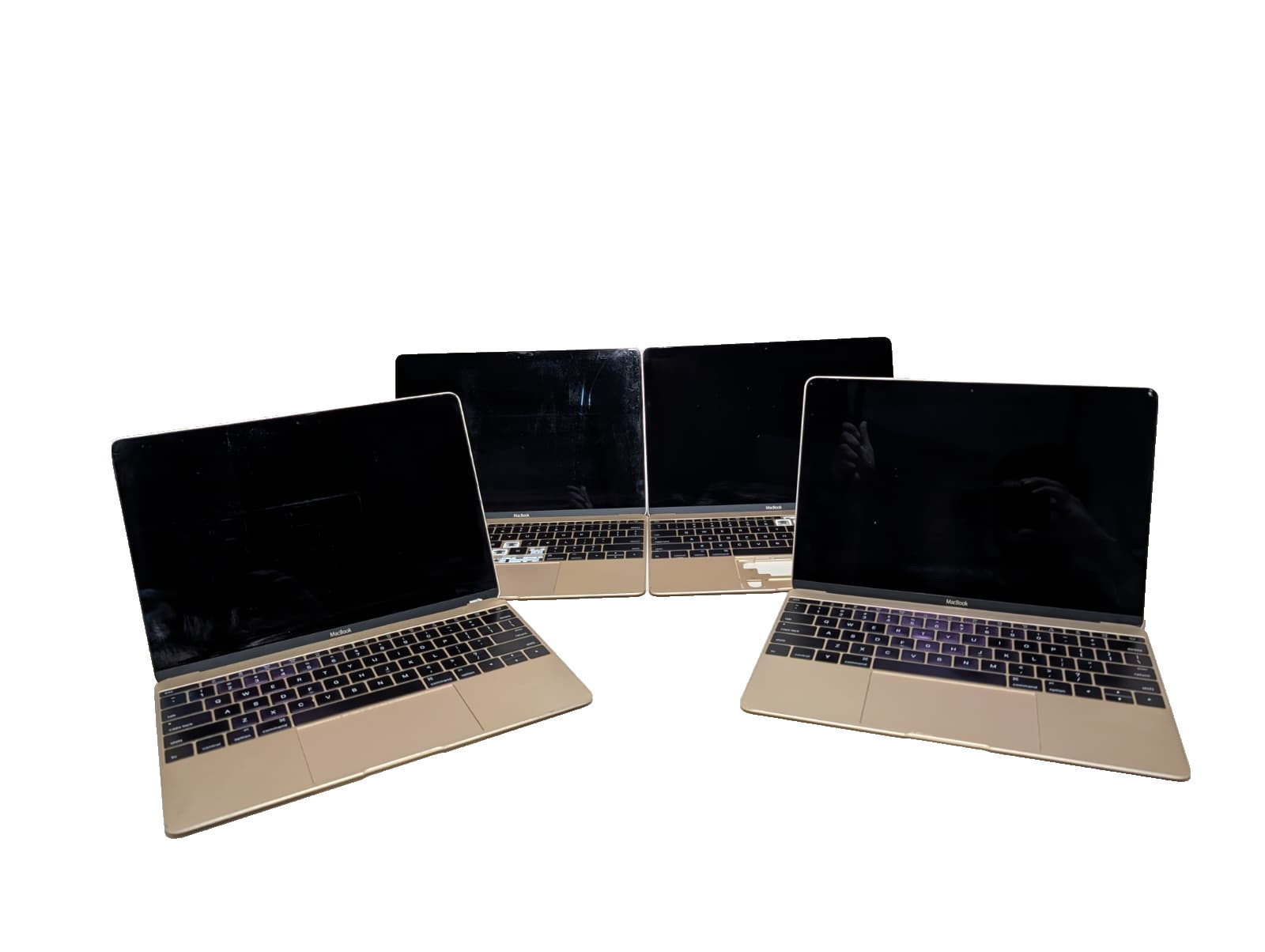 Read Lot of 4 x Apple Macbook 12" | 2015, 2016 and 2017 Rose Gold