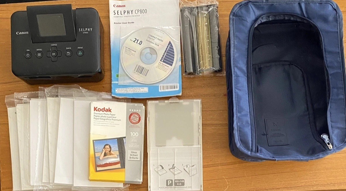 Canon SELPHY CP800 Photo Printer No Cords W/ Sealed Paper & Ink UNTESTED
