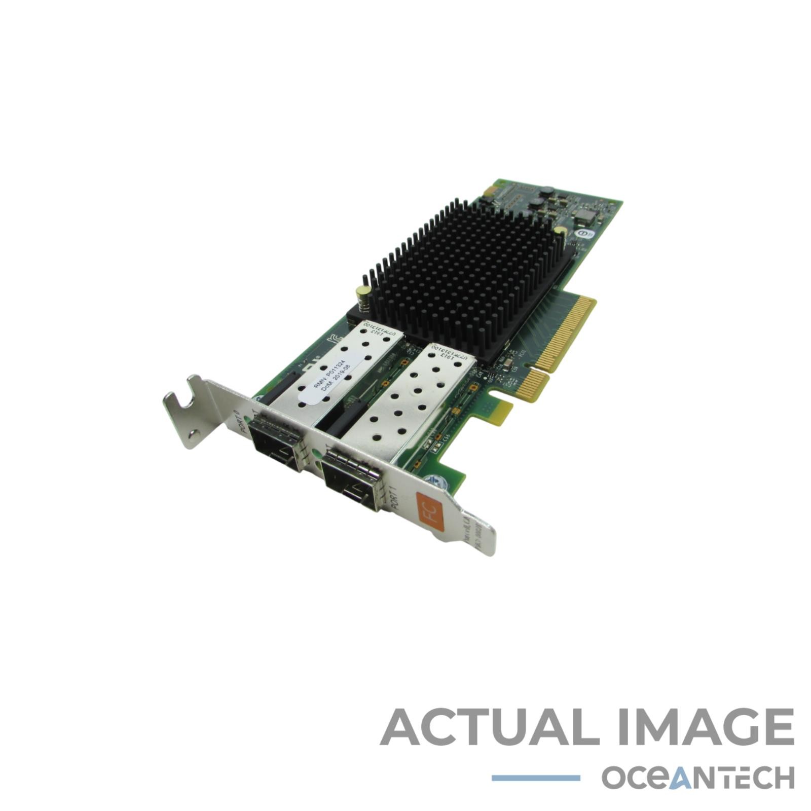 Emulex 16GB LPe31002-M6 P011324-21G Dual Port Fiber Channel Low Profile
