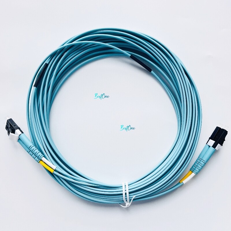 CORNING 33ft 10m LC UPC to LC UPC Duplex 2F OM3 Fiber Optical Patch Cord LSZH
