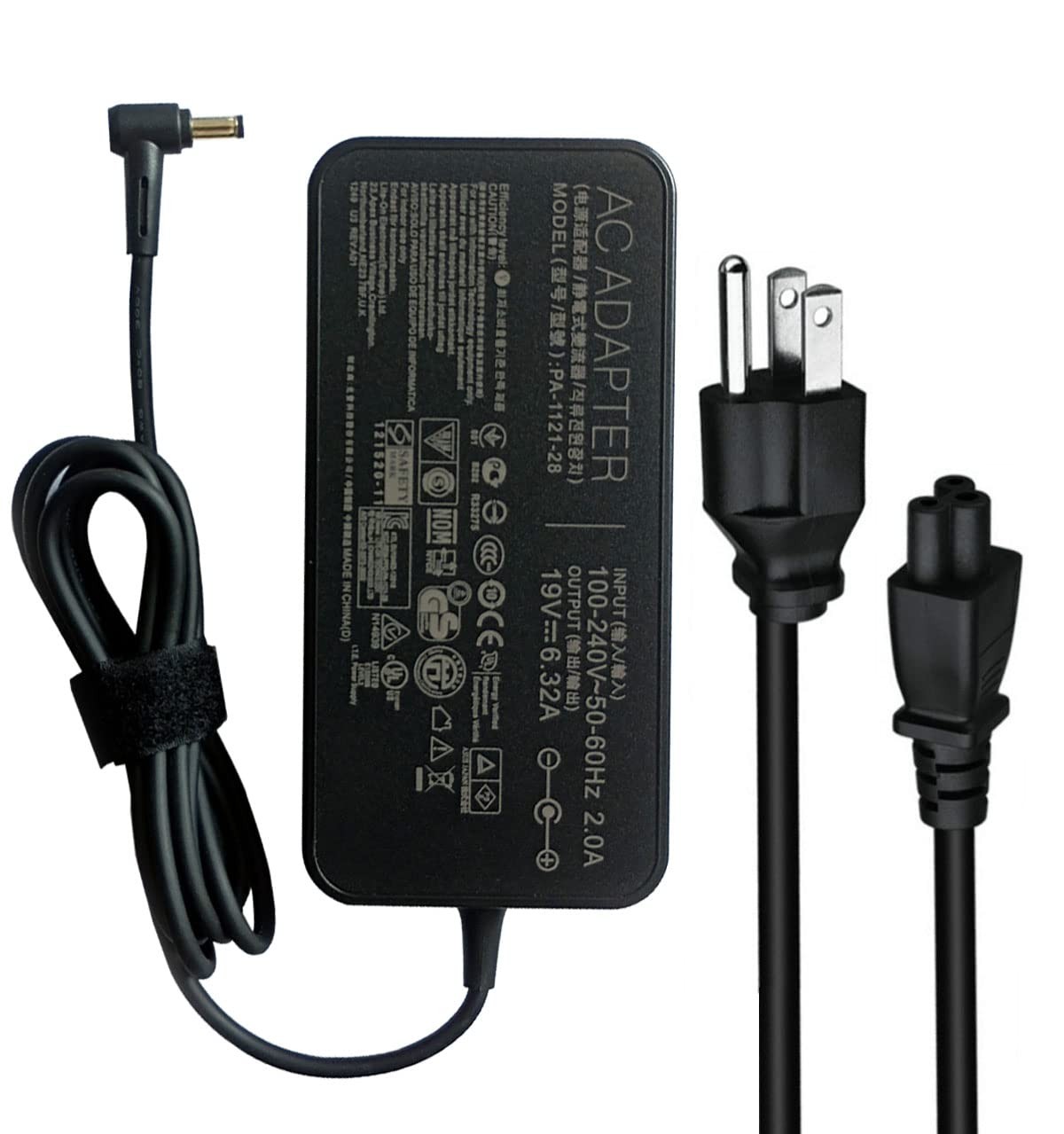19V 6.32A 120W AC Charger with Asus ROG GL551J GL552VW GL553V GL752VW GL753VE...