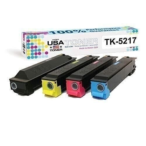 Toner for use in Kyocera TASKalfa406ci,CopystarCS406ci,TK-5217,TK-5219(CMYK,4pk)
