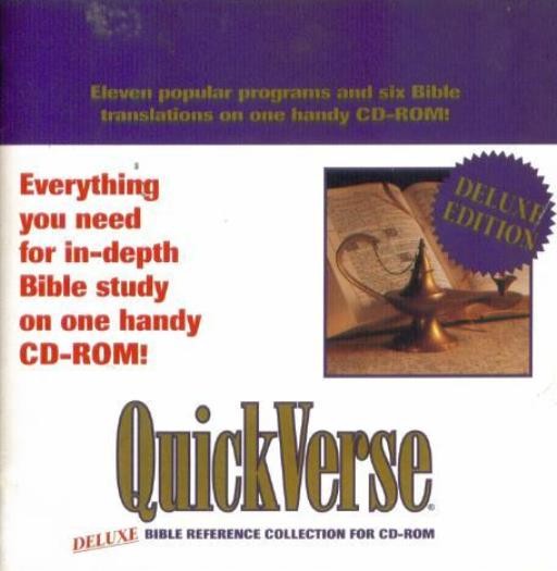 QuickVerse Deluxe: Bible Reference Collection PC CD study programs translations+