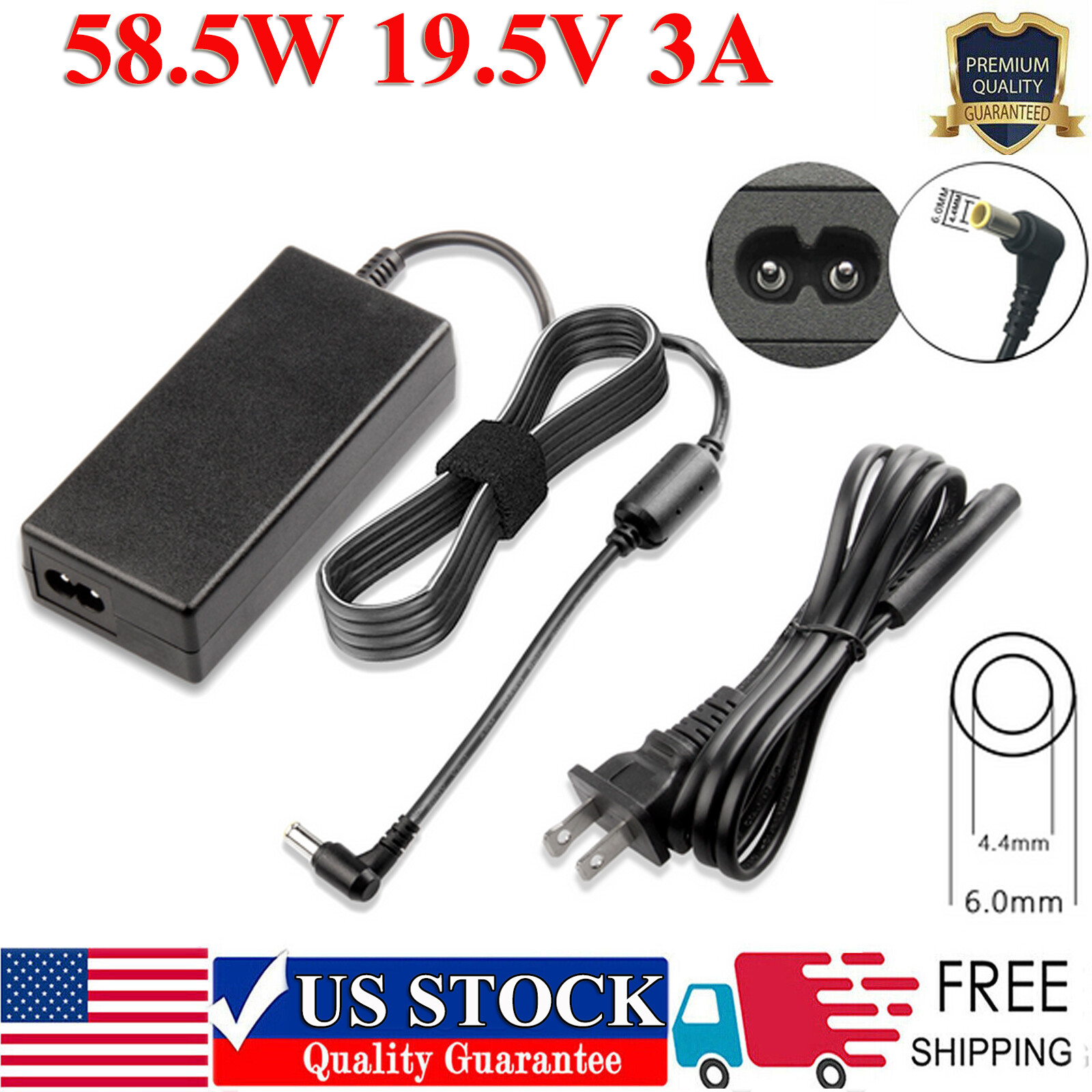 AC Adapter Charger for LG Flatron E2340V-PN E2350V-SN E2350V Power Supply Cord