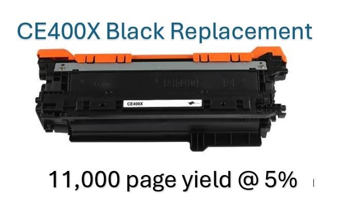 CE400X BLACK  For HP LaserJet 500 Toner Cartridge M570 M551n M551dn M575dn