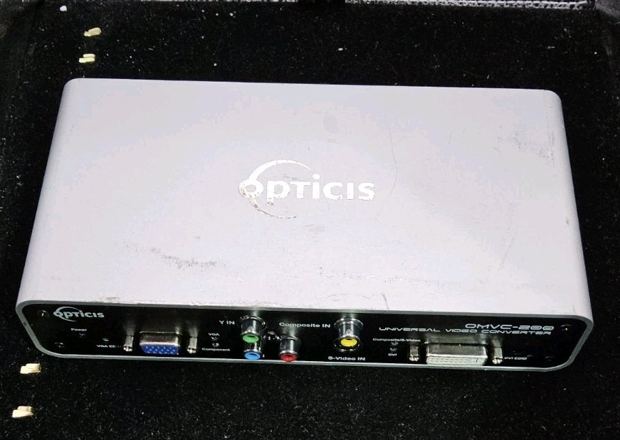 ☆Opticis Fiber Optic Multi-Format Converter-OMVC-200 NO BOX OR POWER ADAPTER  