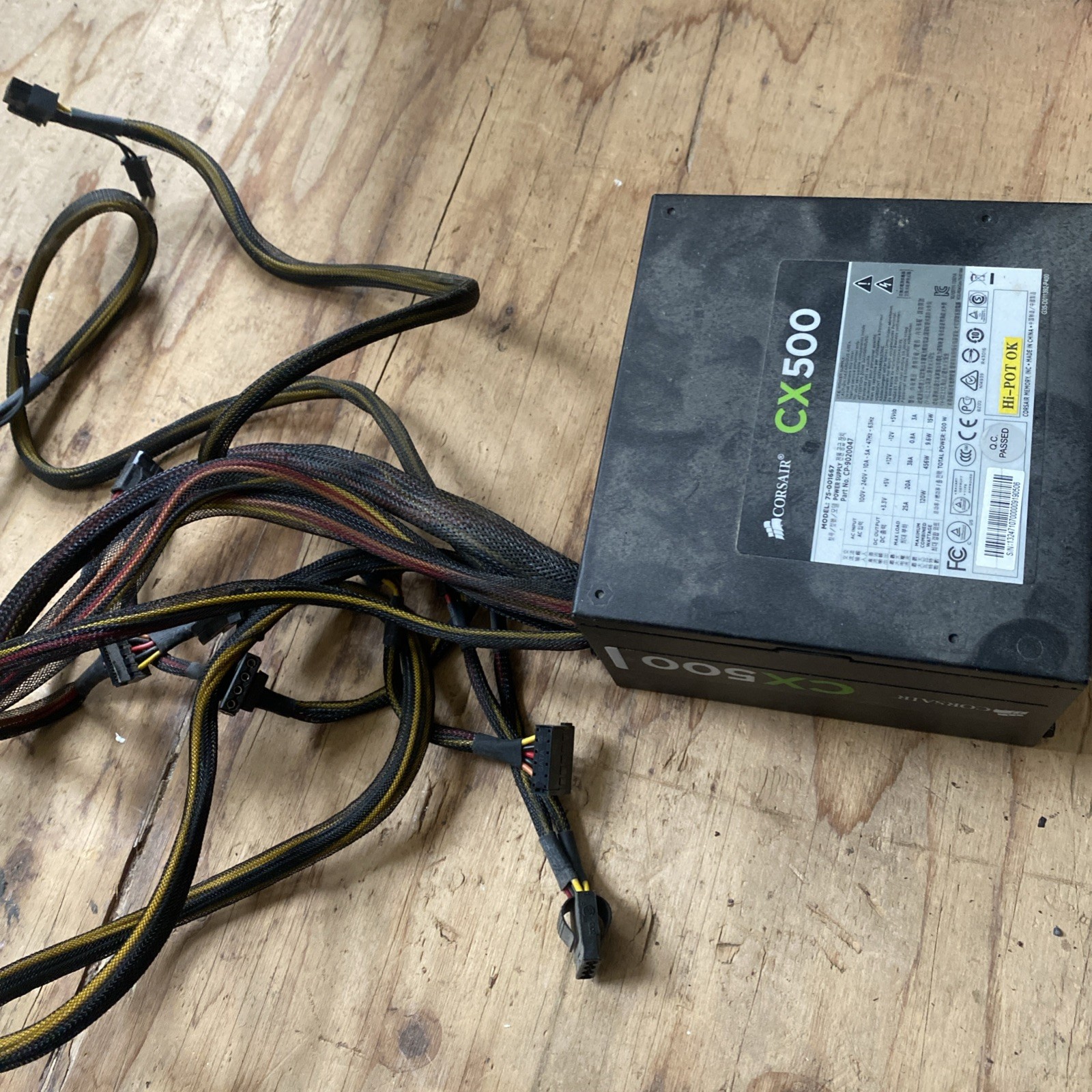 Corsair CX500 500W Computer PC Power Supply  75-001667