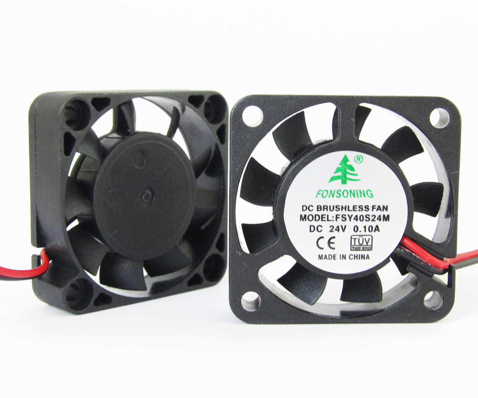5x Brushless DC Cooling Fan 40x40x10mm 4010 9 blades 24V 0.1A 2pin Connector