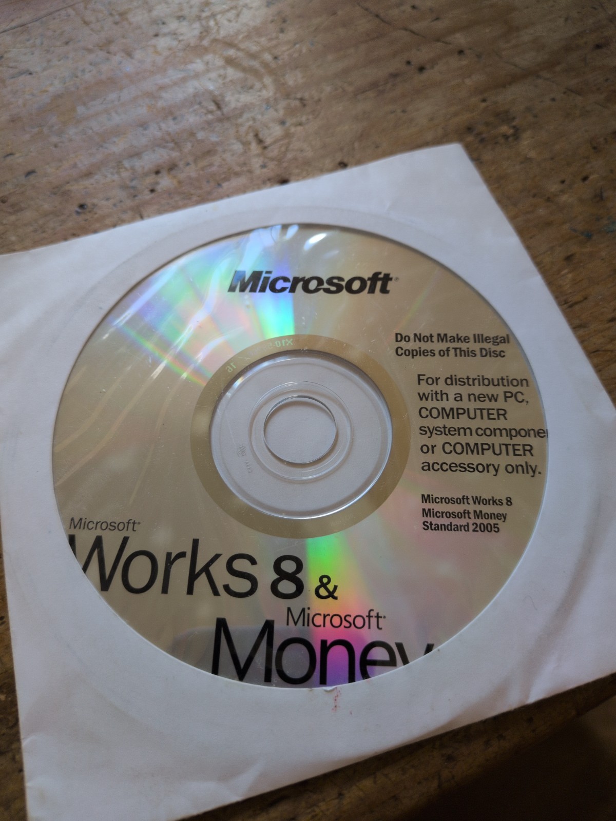 Microsoft Works 8 & Money CD, New Factory Sealed, Office 2003 Trial, Product Key