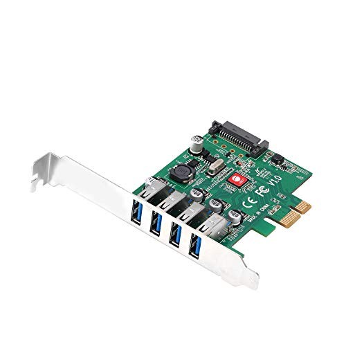 SIIG DP USB 3.0 4-Port PCIe Host Card (jup40a11s1)