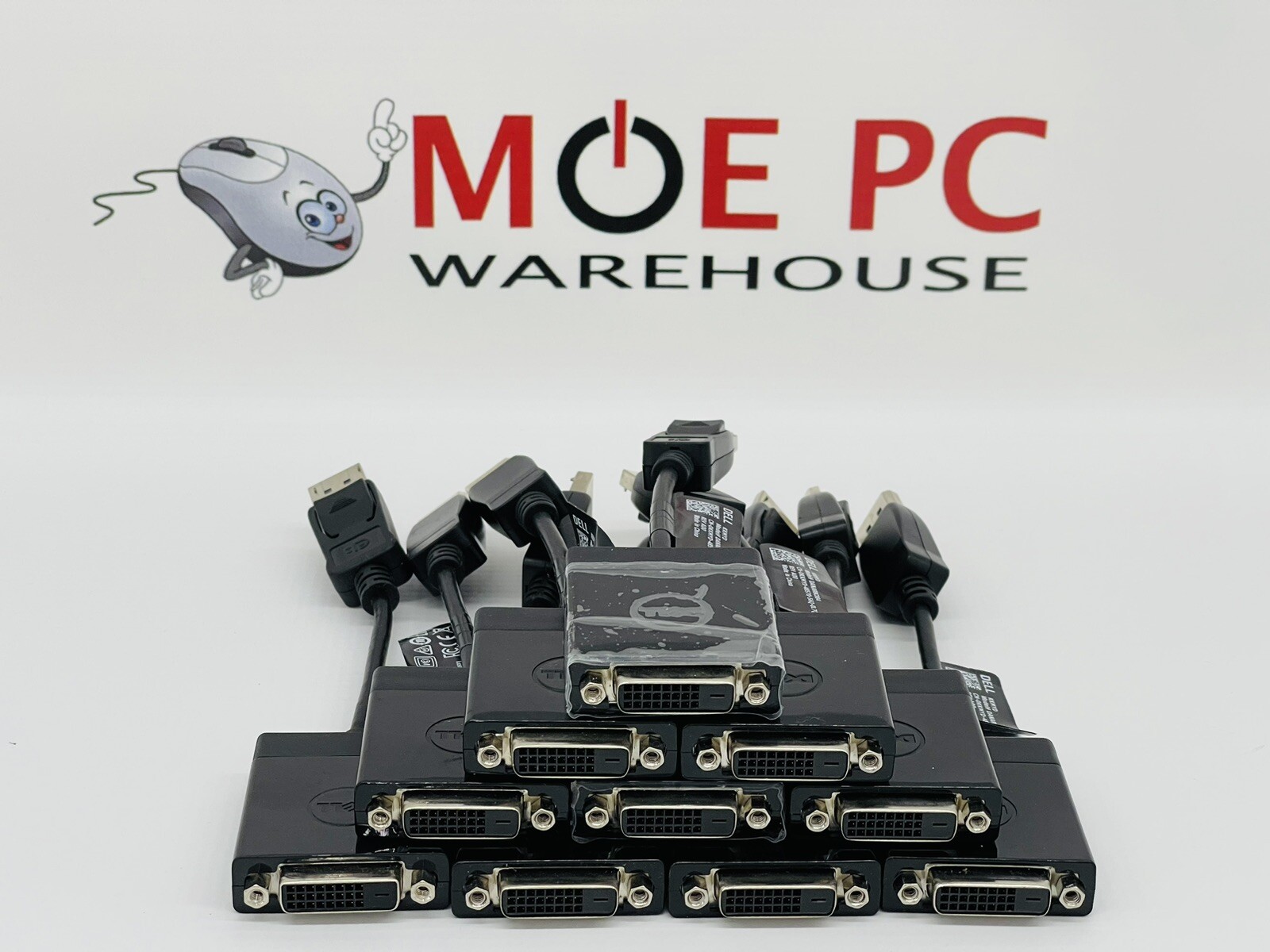 Lot Of 10 New OEM Dell DisplayPort to DVI(single-link) Adapter DP/N 064XF6