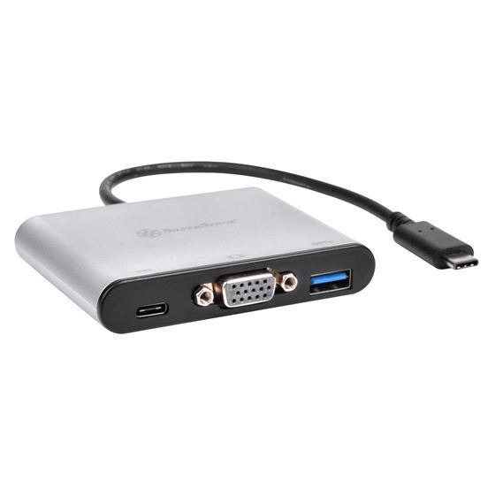 Silverstone EP06C USB3.1 Type-C, USB3.0 TYPE-A, USB TYPE-C (Charging), VGA