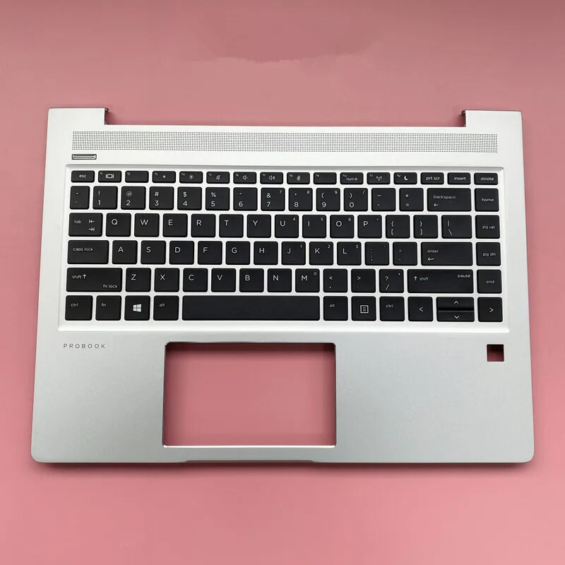 New/Orig for HP ProBook 440 G7 Palmrest Cover Case FPR hole Silver L65225-001