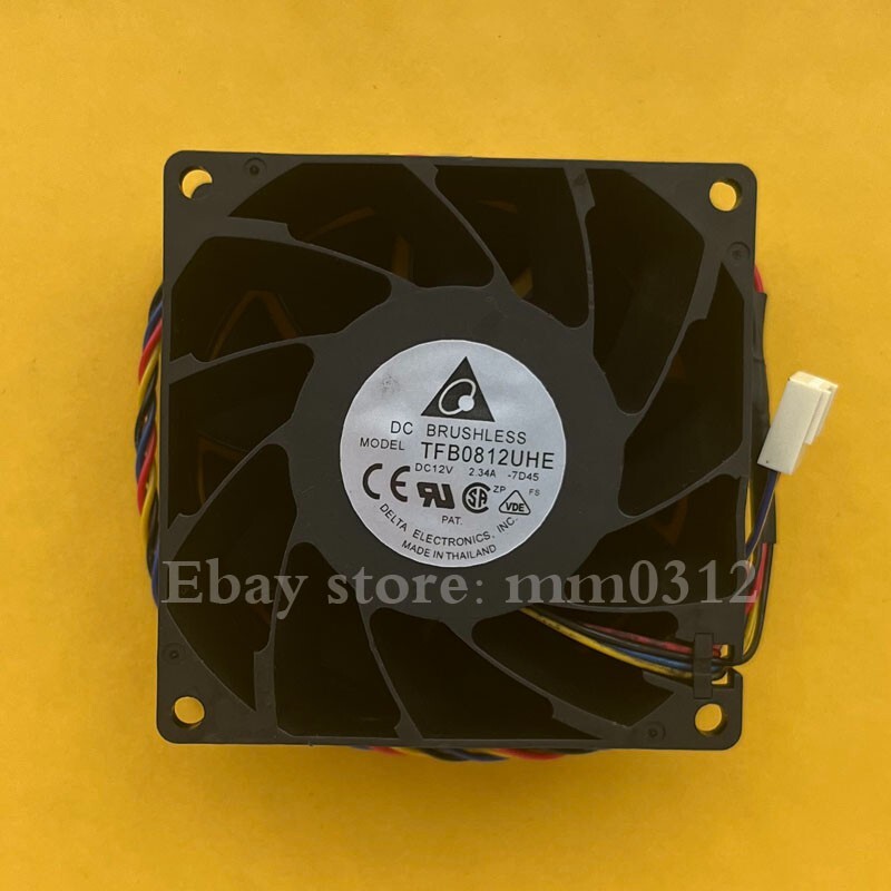 1pcs Delta TFB0812UHE 8038 12V 2.34A PWM temperature control server cooling fan