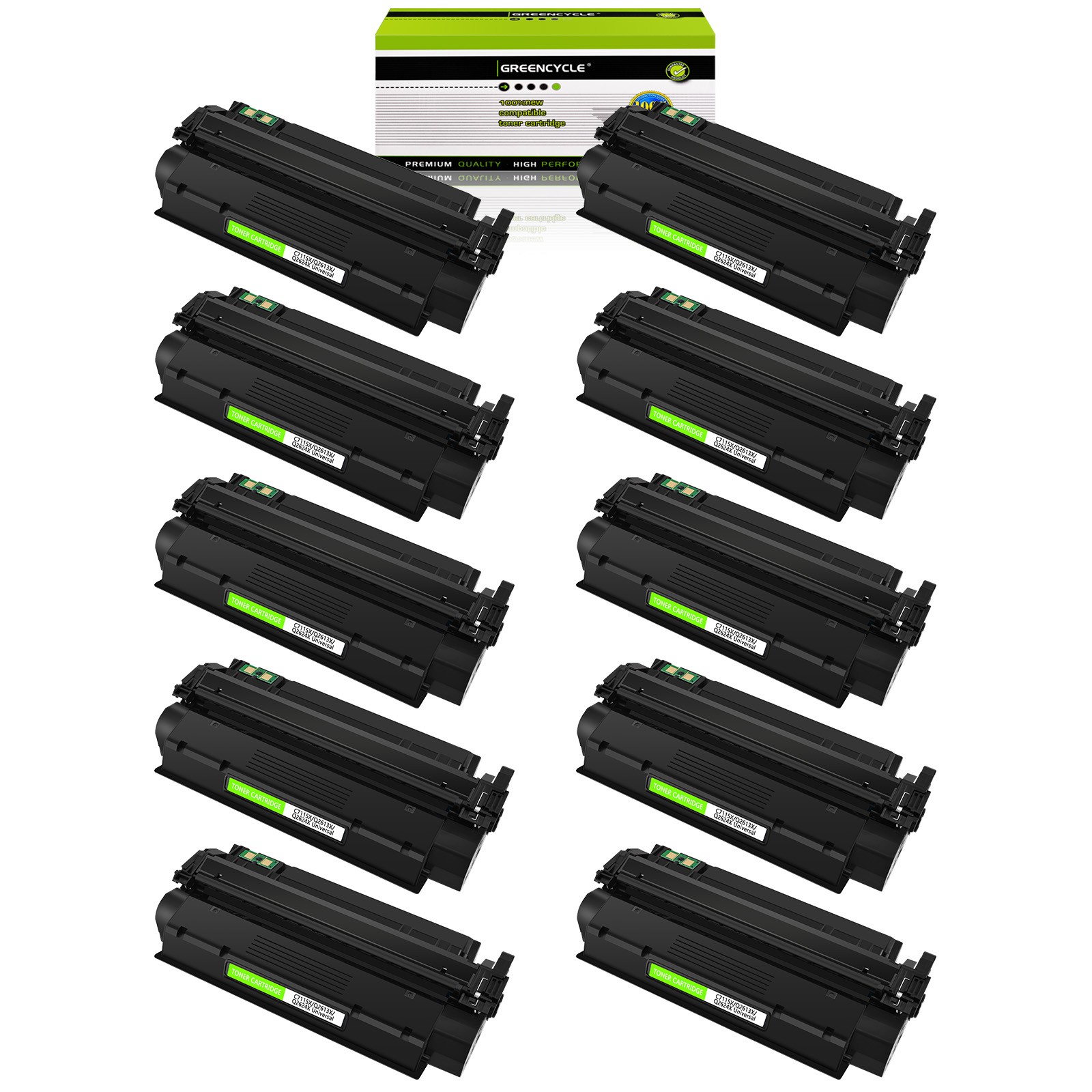 10PK C7115X 15X Toner Compatible for HP LaserJet 1220SE 3300MFP 3320MFP 3330MFP