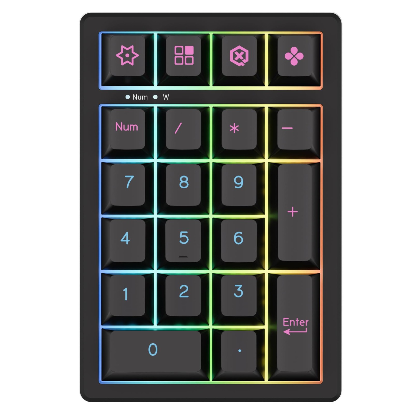 K21 Wireless Bluetooth Hot Swappable Mechanical Numeric Keypad RGB Numpad