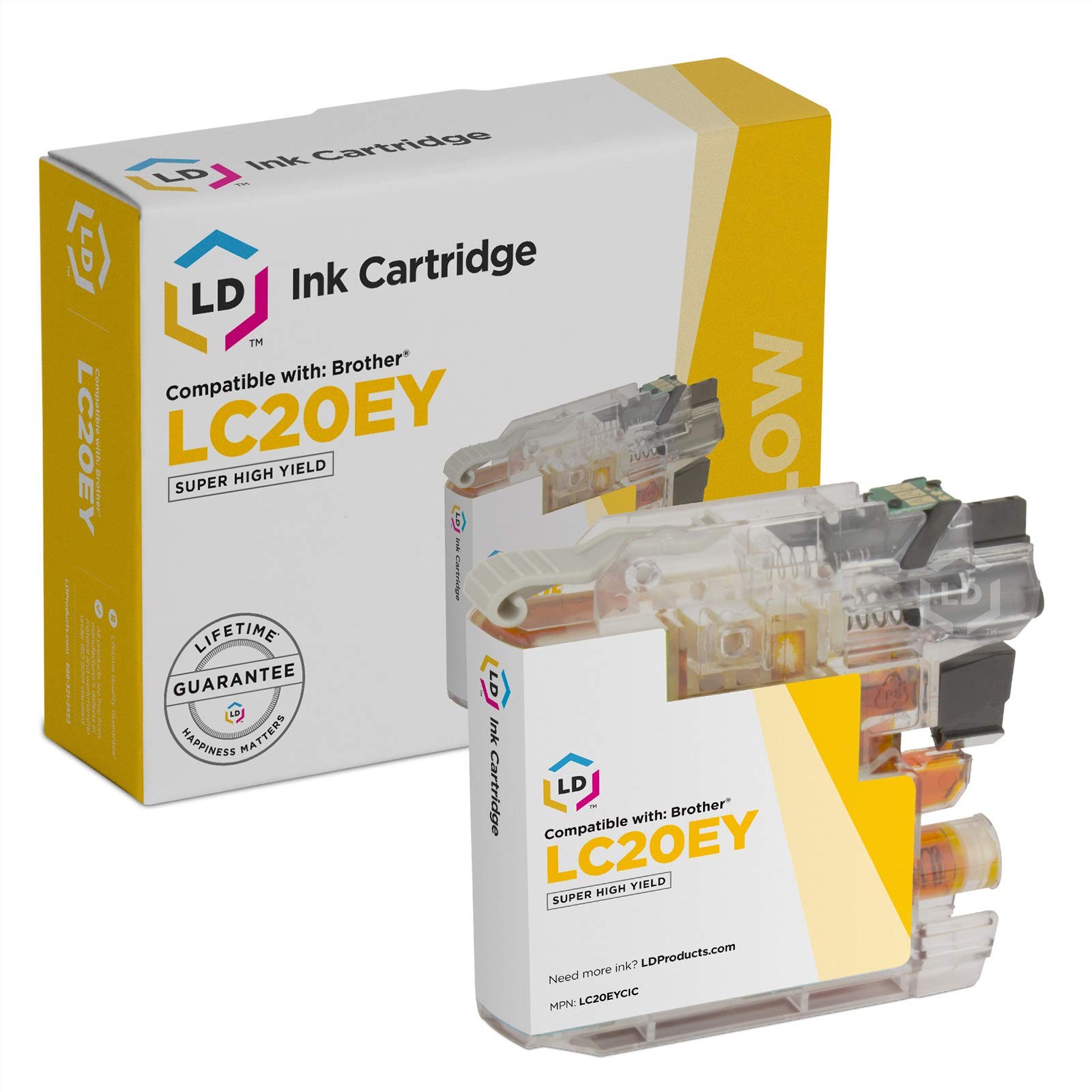 LD Compatible Brother LC20EY Super HY Yellow Ink Cartridge for MFC-J5920DW