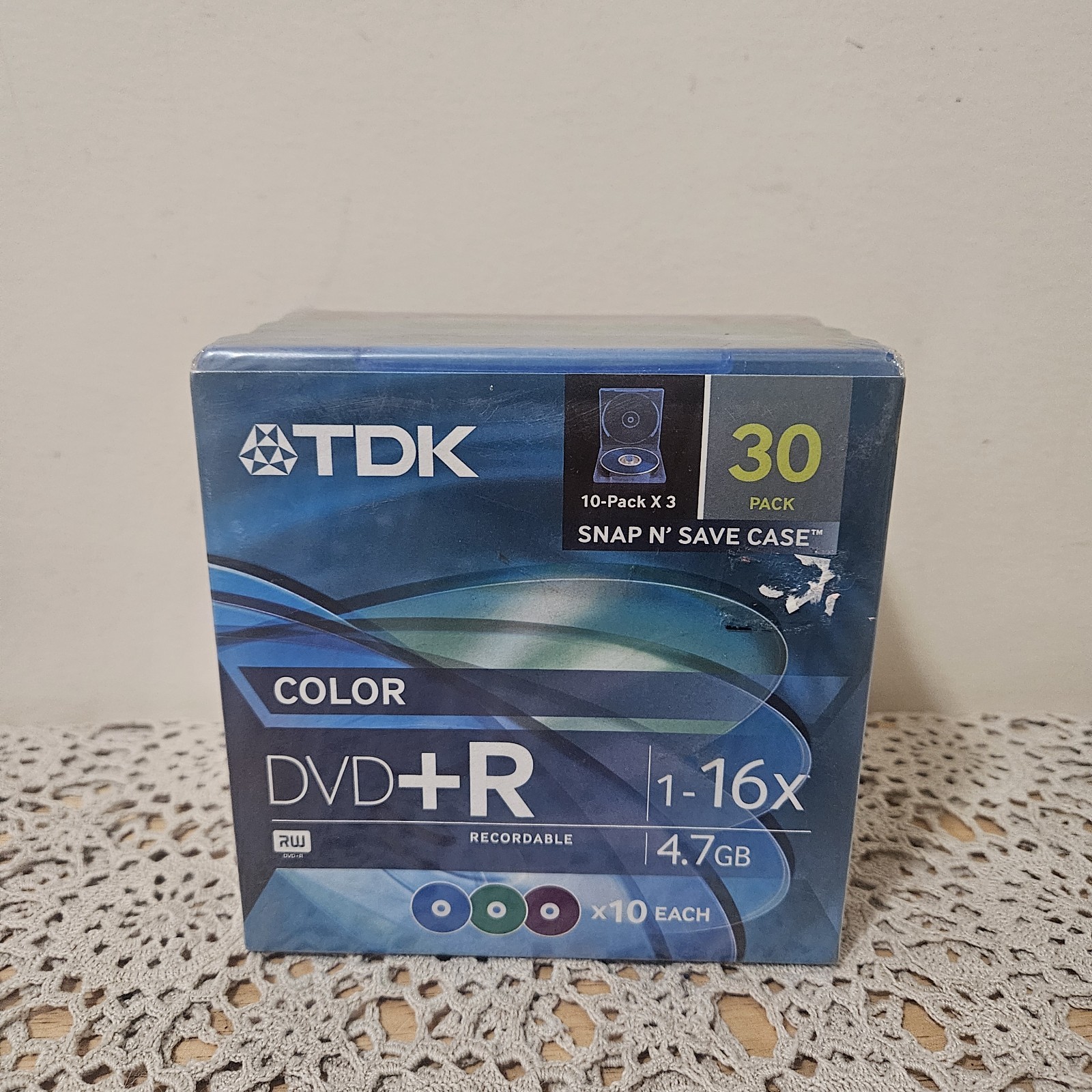 TDK DVD+R 16x 4.7 GB 30 PACK DVD Recordable Sealed NEW