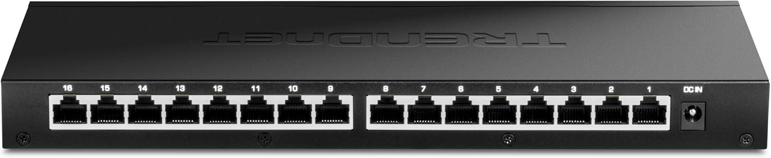 TRENDnet 16-Port Unmanaged 2.5G Desktop Network Ethernet Switch TEG-S3160