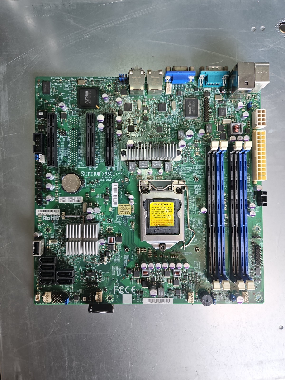Super Micro Computer X9SCL-F, LGA 1155, Intel Motherboard