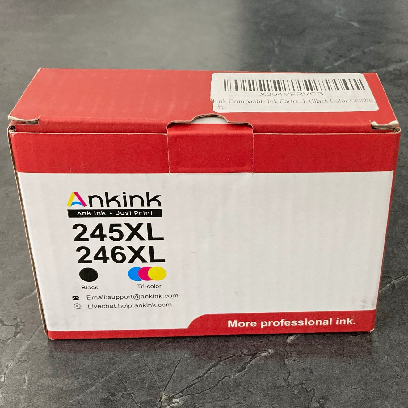 Ankink Compatible for Canon 245XL 246XL Inkjet Ink Cartridges Black/Tri