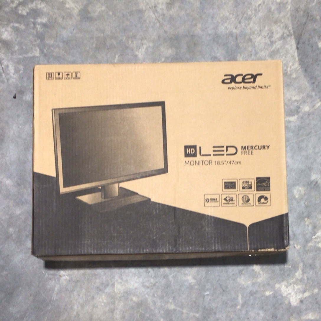 Acer V Series V196L 18.5" LED Widescreen Monitor 1366x768 60Hz VGA Black