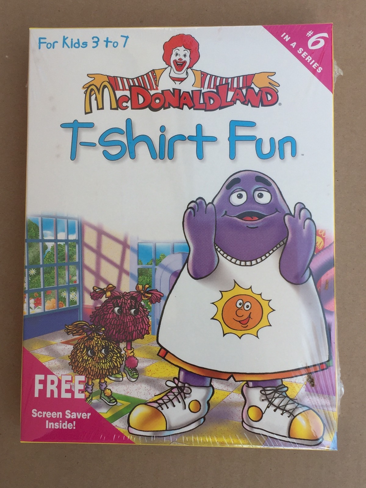 Vintage McDonaldland T-Shirt Fun- Big Box Edition #6 (PC, 1997, Expert Software)
