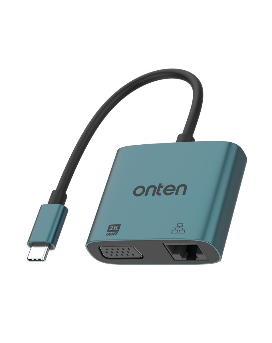 Onten 2in1 USB C to VGA Adapter
