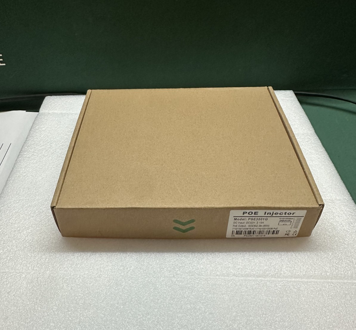 ONV‑PSE3501G Single Port Gigabit Ultra‑High‑Power PoE Injector