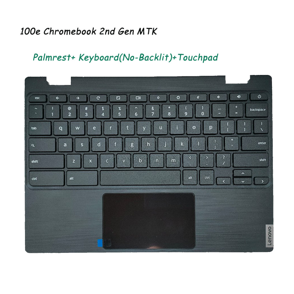 5CB0U26489 For Lenovo 100e Chromebook 2nd Gen MTK Palmrest Keyboard Touchpad