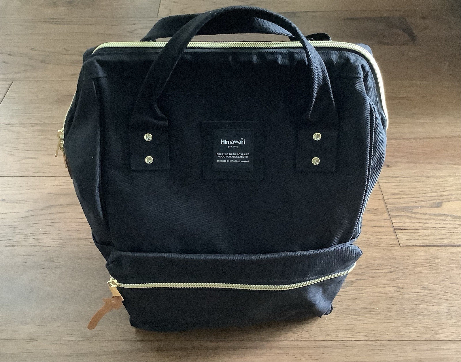 Himawari Backpack Laptop Tablet Adult & Teen Black NWOT