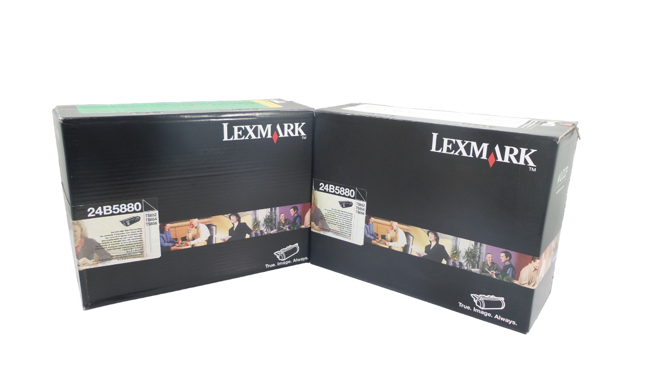 Lot of 2 Lexmark Toner Cartridge 24B5880 - BLACK - 