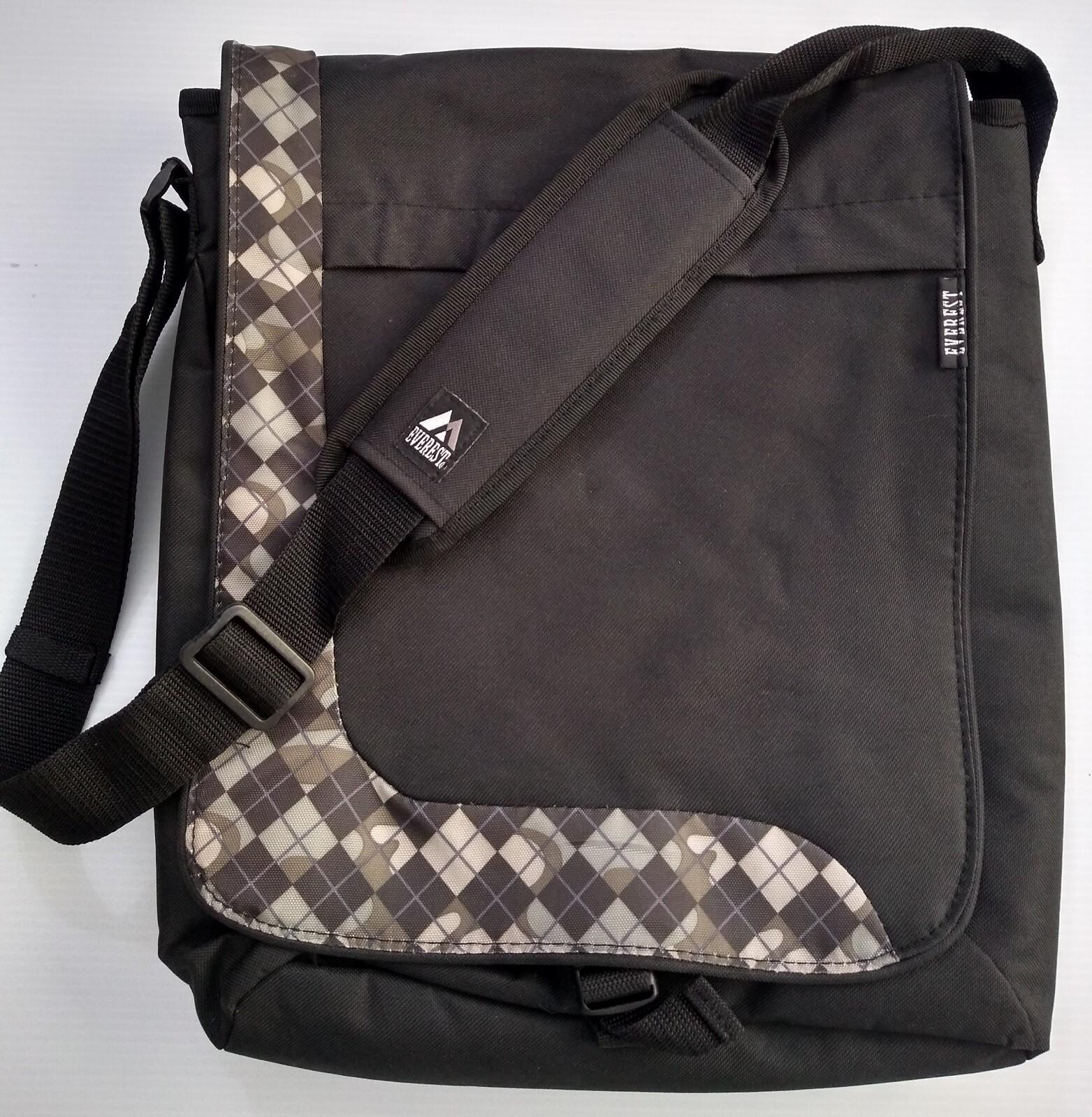 EVEREST Black 13 14 15" Laptop Tablet Sleeve Messanger Shoulder Crossbody Bag