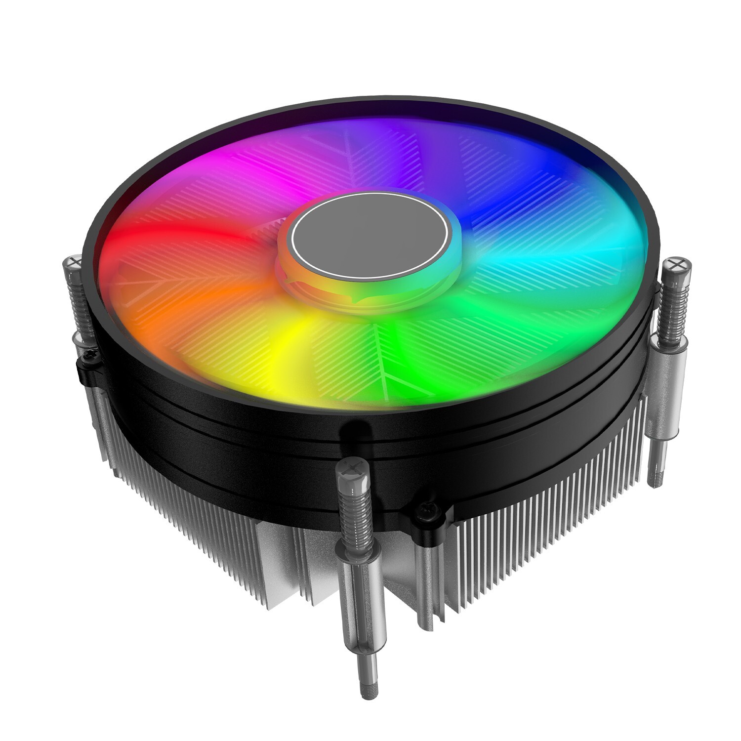 RGB CPU Air Cooler PC Computer 90mm Cooling Fan for Intel LGA 1700/1200/1150 USA