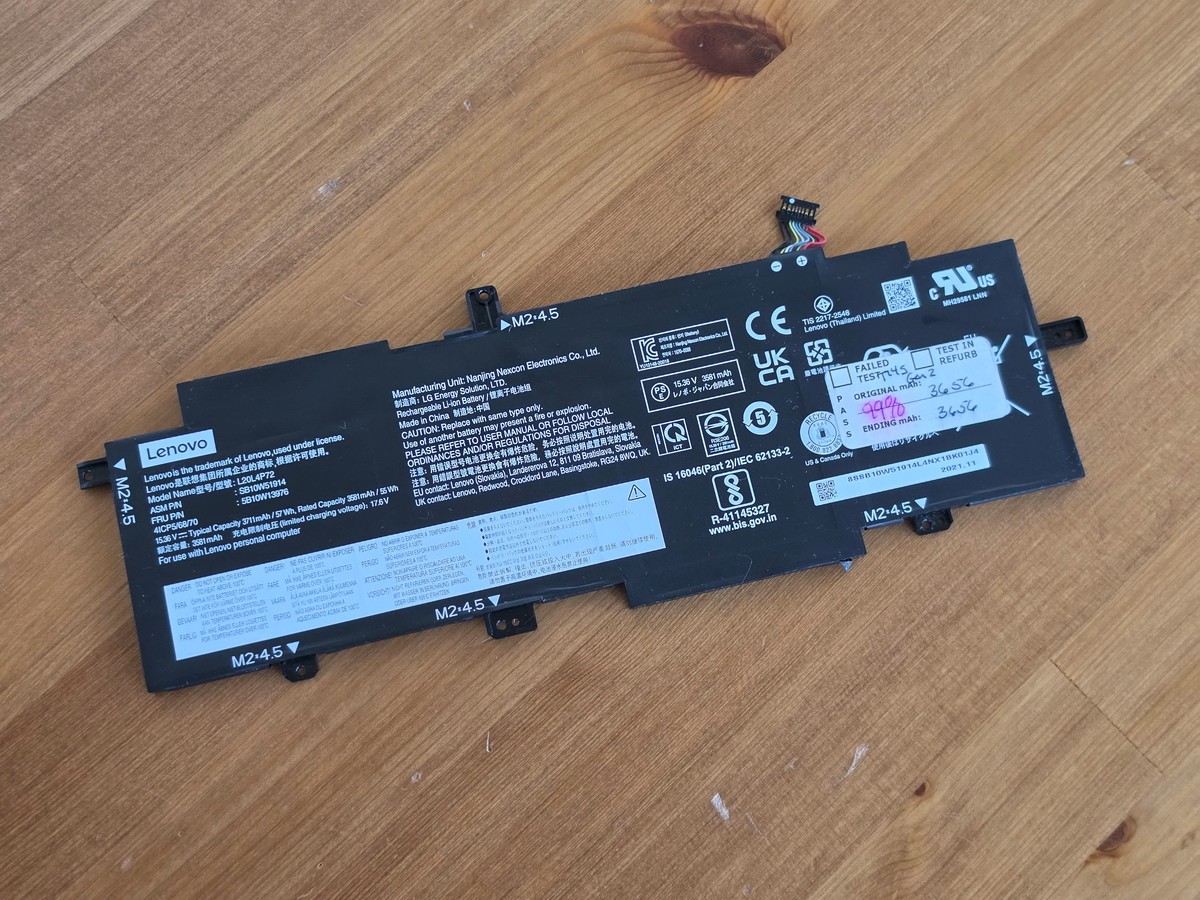 Genuine L20L4P72 Battery For Lenovo ThinkPad T14s Gen 2 20WM 20WN 20XF 20XG