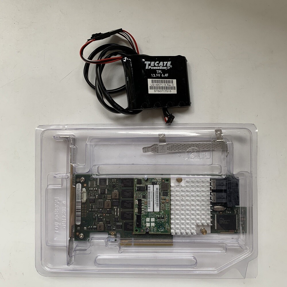 Fujitsu D3216-A13  SAS 1GB Cache 12GB +  LSI00418 BBU09 RAID Card W/ Battery