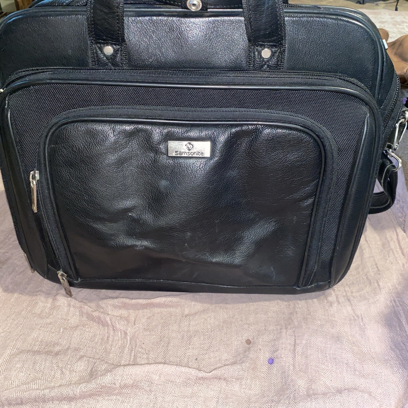 Samsonite  Briefcase Genuine Leather Black