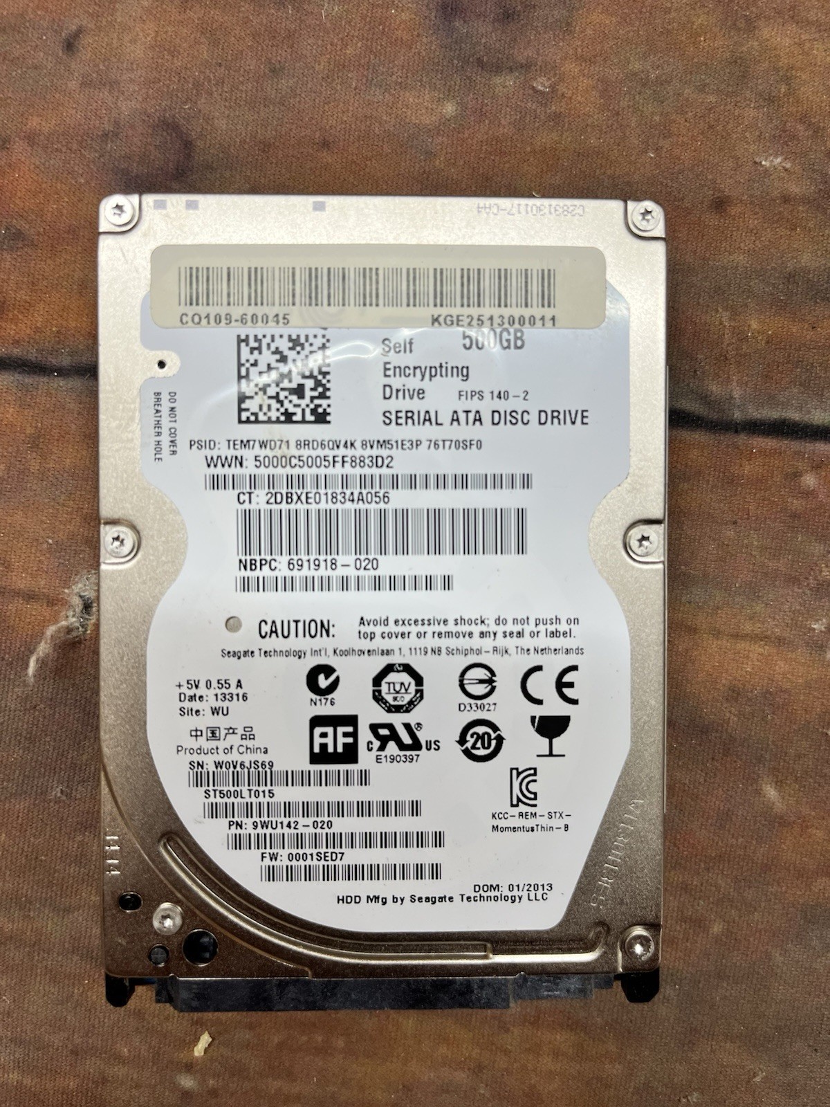 HP Hard Disk Drive (HDD)  Firmware  DesignJet Z6100 series  CQ109-60045