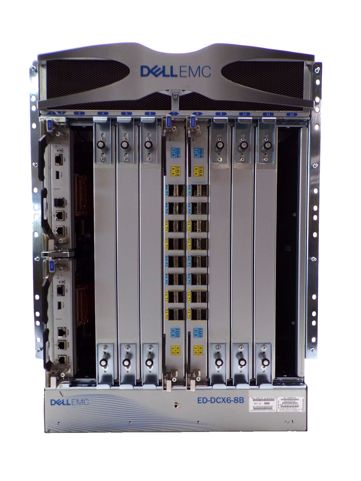 Dell/EMC/Brocade ED-DCX6-8B 8-Slot Chassis X6 Director W/CPX6, CR32-8 AC power