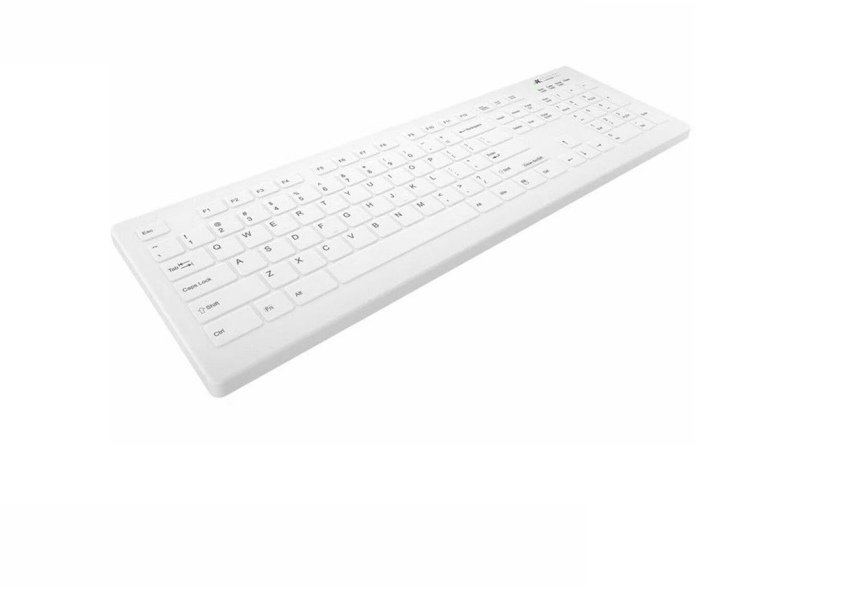 Open Box Cherry AK-C8112 Medical USB Keyboard White AK-C8112F-YS-W/US