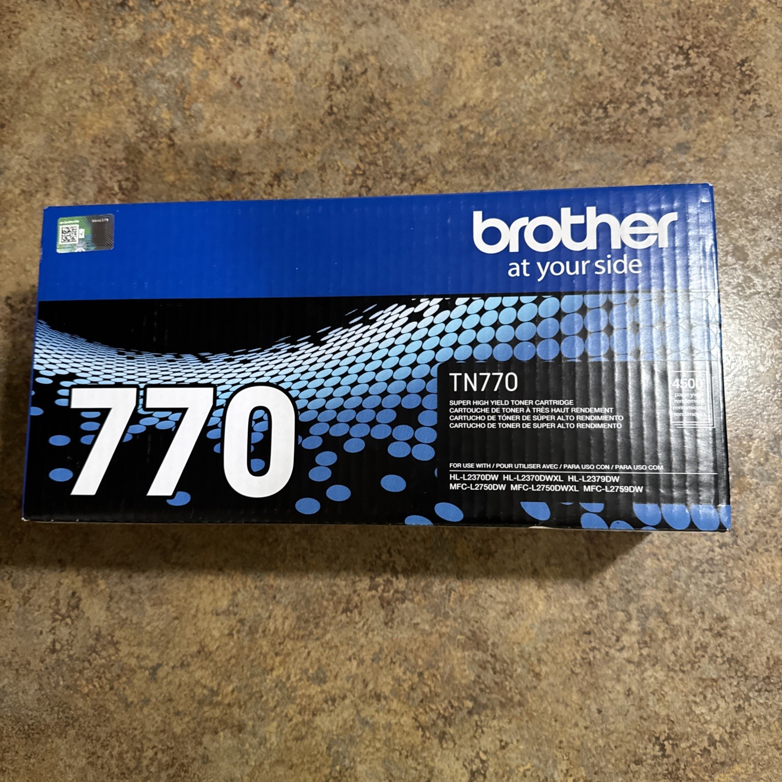 Brother TN770 Black Super High Yield Toner Cartridge NEW in Sealed Package