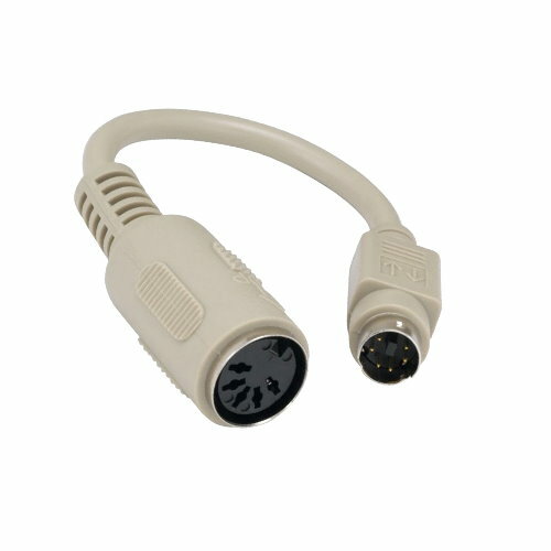 6 inch MDIN6 6 Pin Male to DIN5 5 Pin Female AT To PS/2 Keyboard Adapter Cable