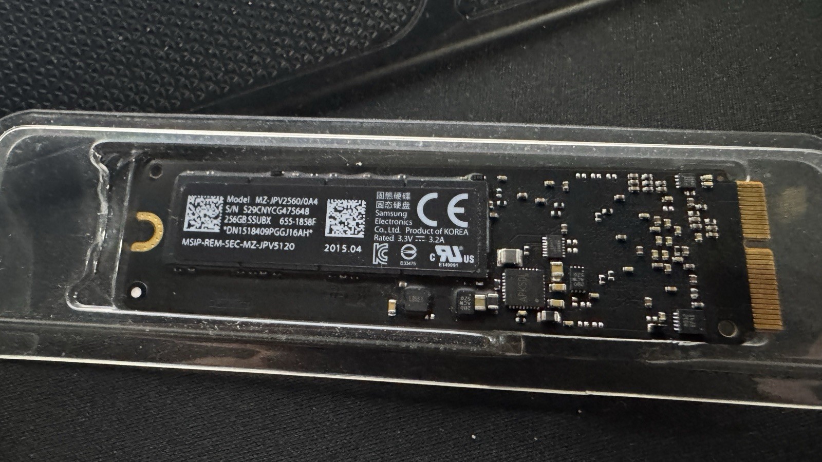 Samsung SSUBX MZ-JPV2560/0A4 655-1858H 256GB PCIe SSD Solid State Drive