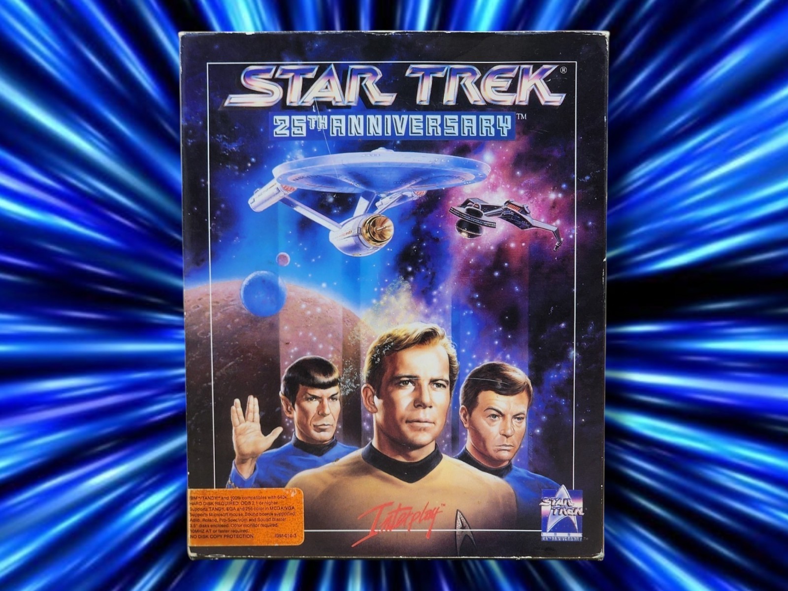 '91 Interplay Star Trek 25th Anniversary MS-DOS IBM/Tandy Big Box Adventure Game